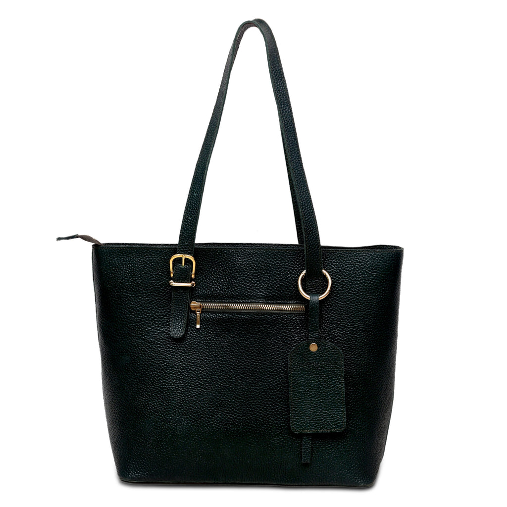Siena Pebbled Leather Tote Bag – Signature Collection