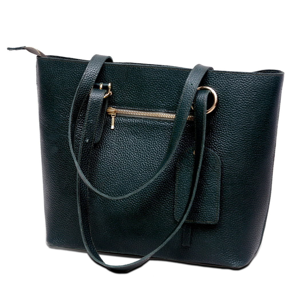 Siena Pebbled Leather Tote Bag – Signature Collection