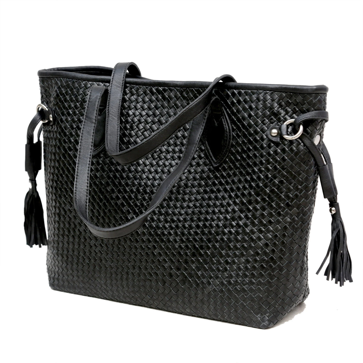 Amara Woven Leather Tote