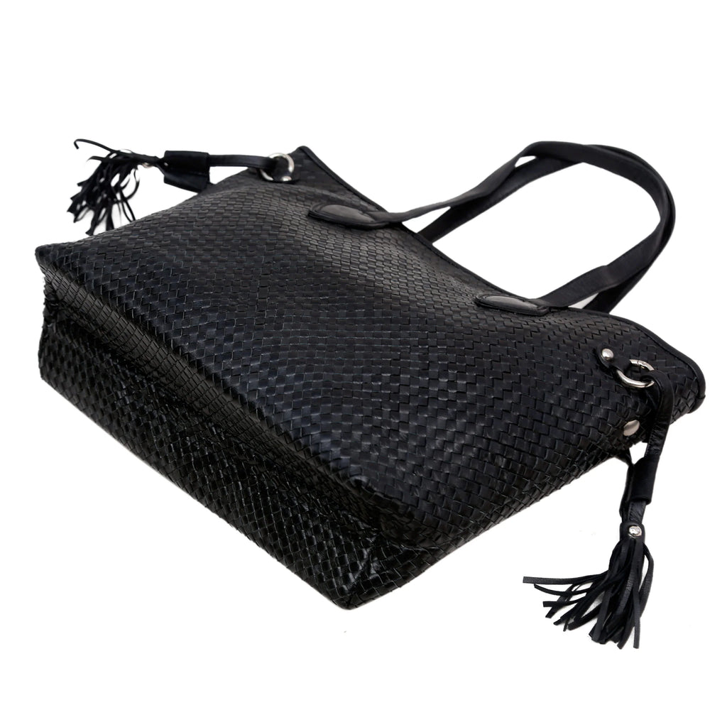 Amara Woven Leather Tote