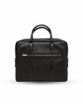 Noir Leather Laptop Bag – Black