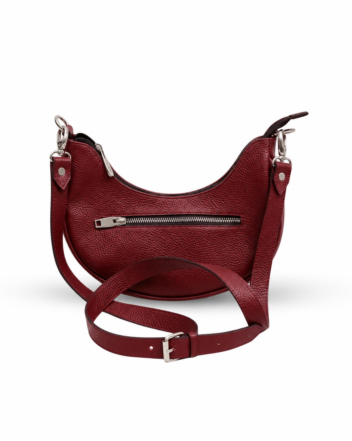 Luna Pebbled Leather Moon Bag