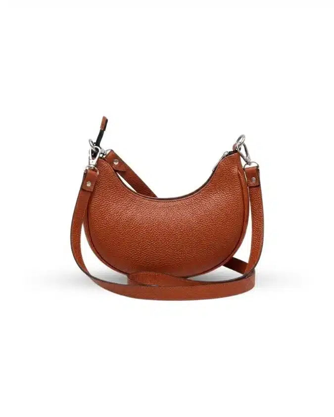 Luna Pebbled Leather Moon Bag