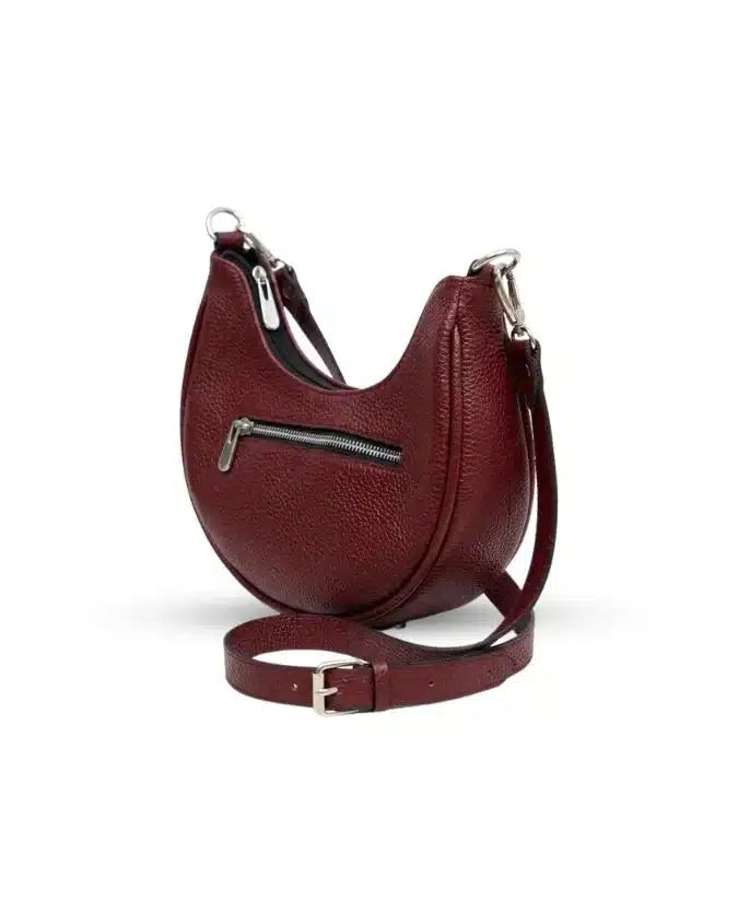 Luna Pebbled Leather Moon Bag