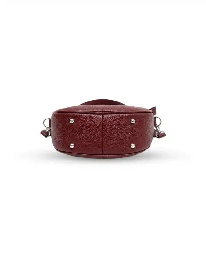 Luna Pebbled Leather Moon Bag