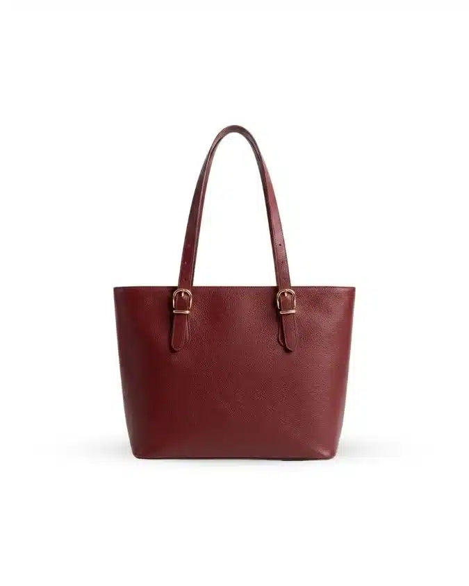 Siena Pebbled Leather Tote Bag – Signature Collection