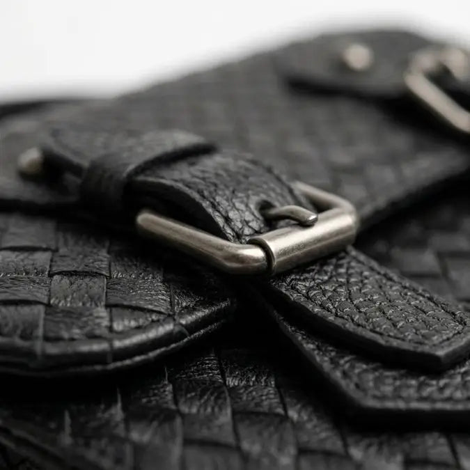 Siena Woven Leather Crossbody detail 2