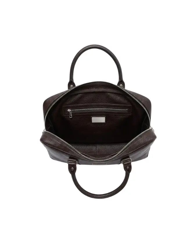 Elston Full-Grain Leather Laptop Bag – Brown