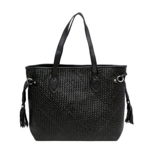 Amara Woven Leather Tote