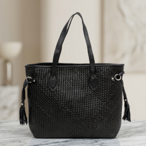 Amara Woven Leather Tote