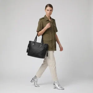 Amara Woven Leather Tote