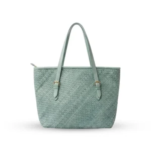 Elara Knitted Leather Tote