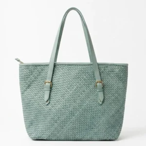 Elara Knitted Leather Tote