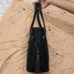 Amara Woven Leather Tote photo review