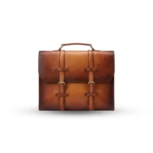 Patina Vintage Brown Leather Laptop Bag
