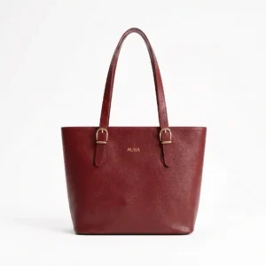 Siena Pebbled Leather Tote Bag – Signature Collection