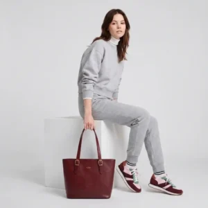 Siena Pebbled Leather Tote Bag – Signature Collection