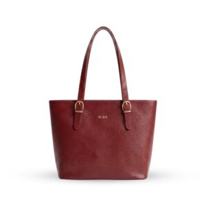 Siena Pebbled Leather Tote Bag – Signature Collection