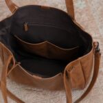 Crunch Tan Leather Tote Bag photo review