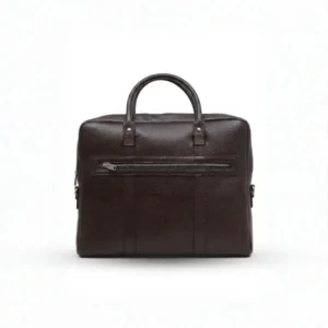 Elston Full-Grain Leather Laptop Bag – Brown