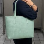 Elara Knitted Leather Tote photo review